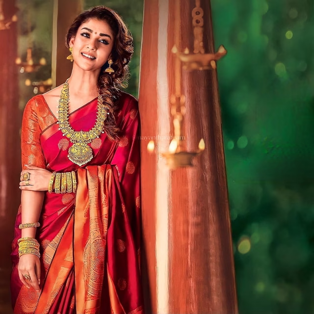HD-wallpaper-nayanthara-red-sare