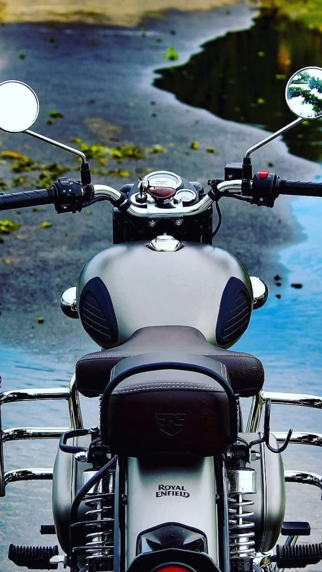 HD-wallpaper-royal-enfield-live-river-view-bike-gun-metal-grey
