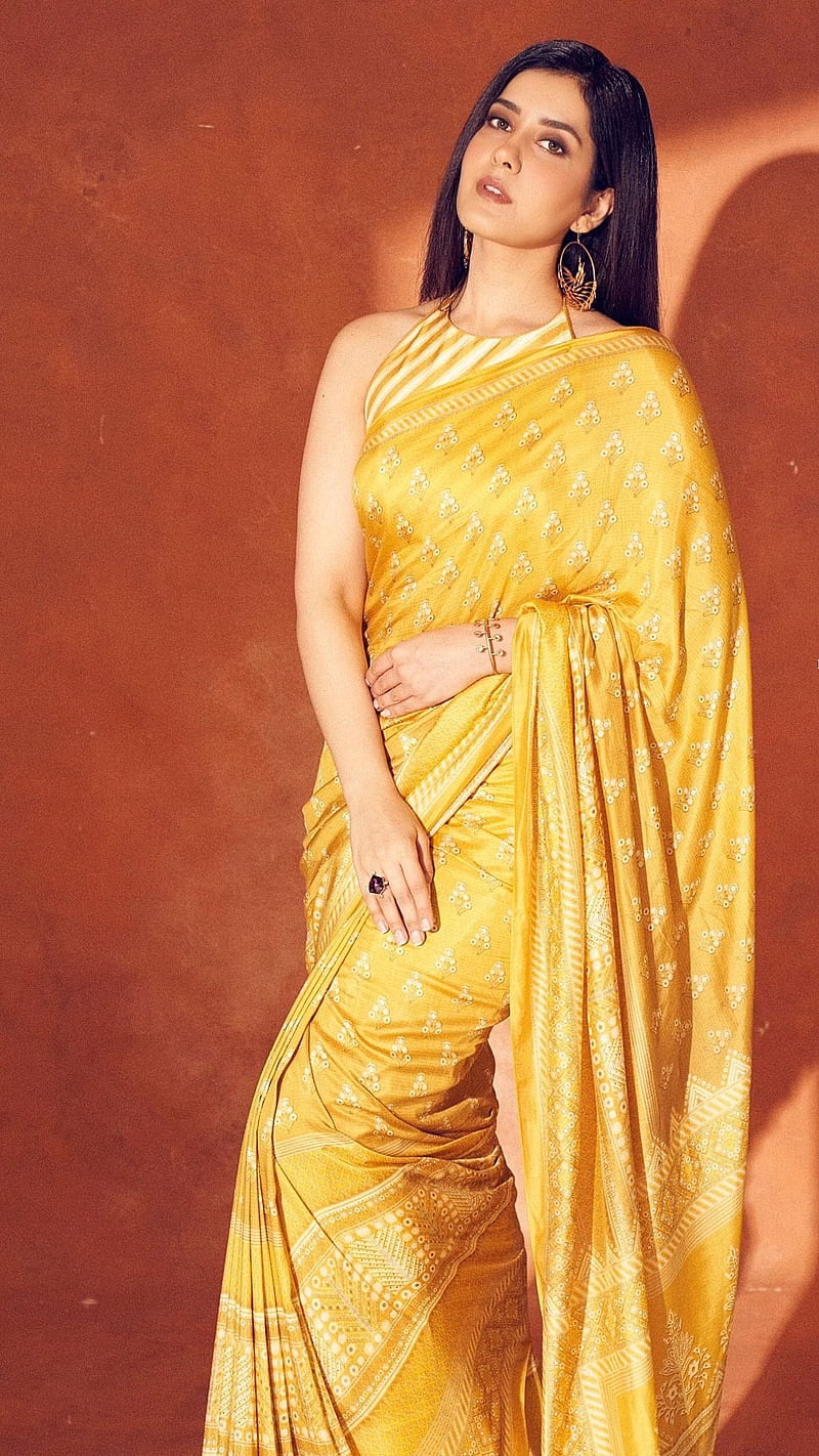 HD-wallpaper-raasi-khanna-raasi-khanna-telugu-actress-yellow-saree-2