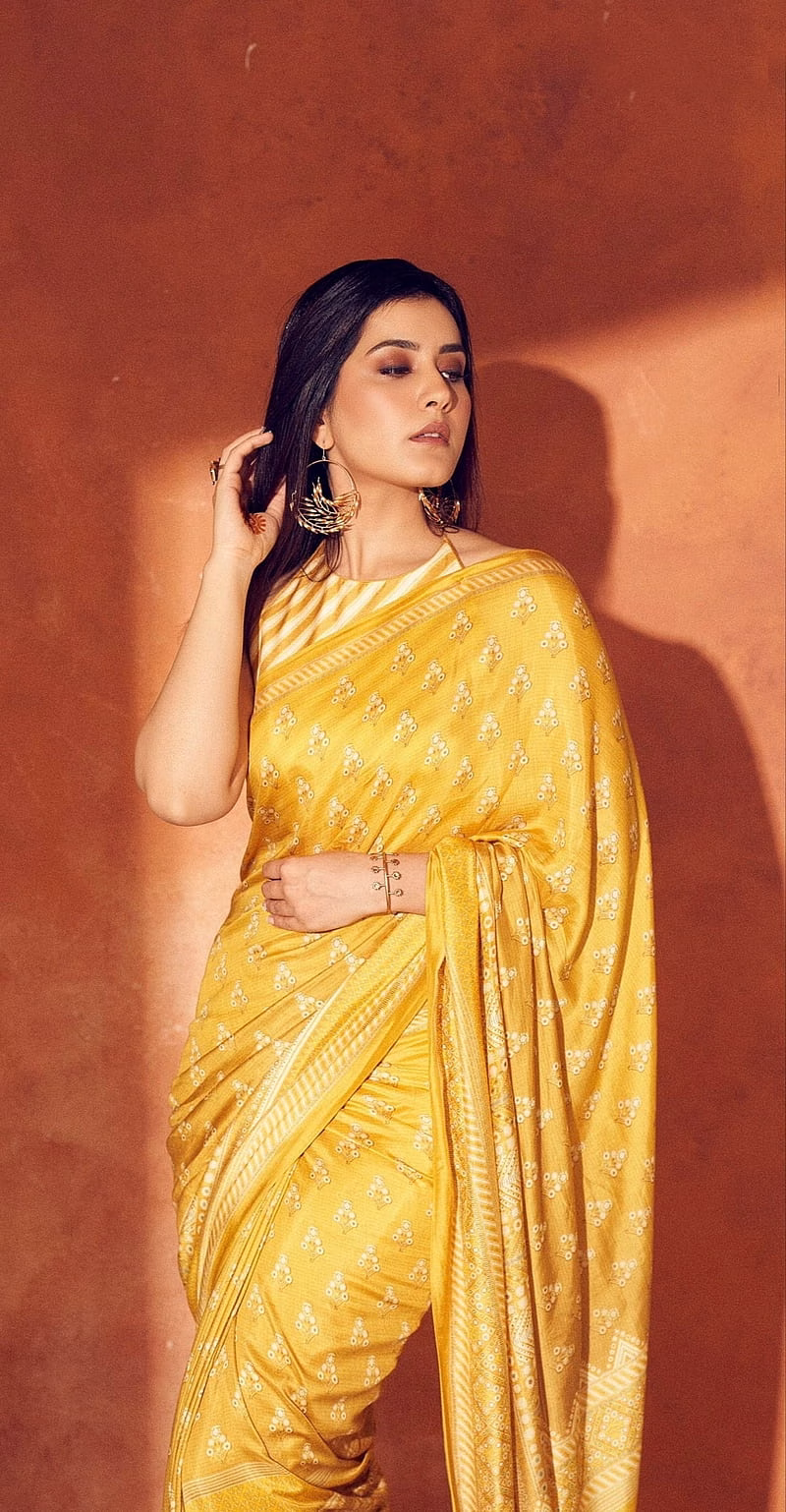 HD-wallpaper-raasi-khanna-telugu-actress-yellow-saree